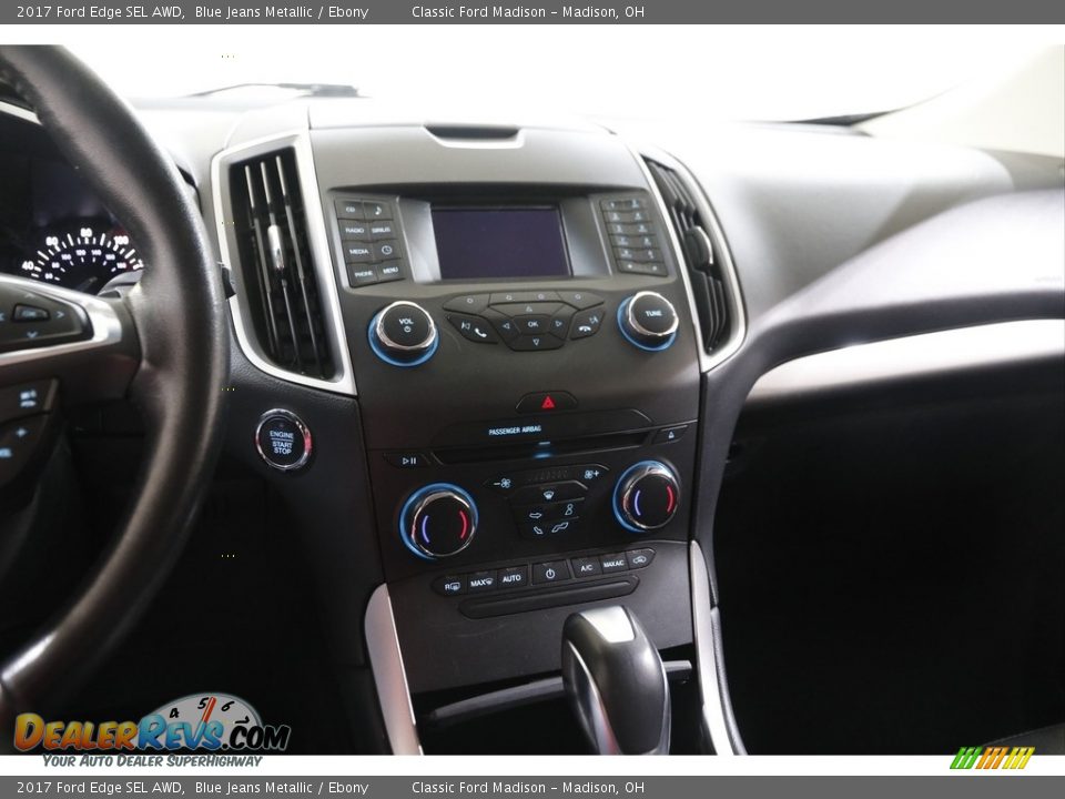 2017 Ford Edge SEL AWD Blue Jeans Metallic / Ebony Photo #9