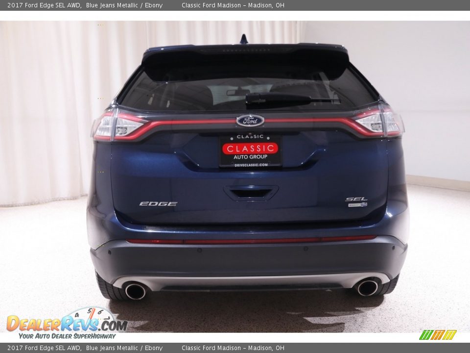 2017 Ford Edge SEL AWD Blue Jeans Metallic / Ebony Photo #17