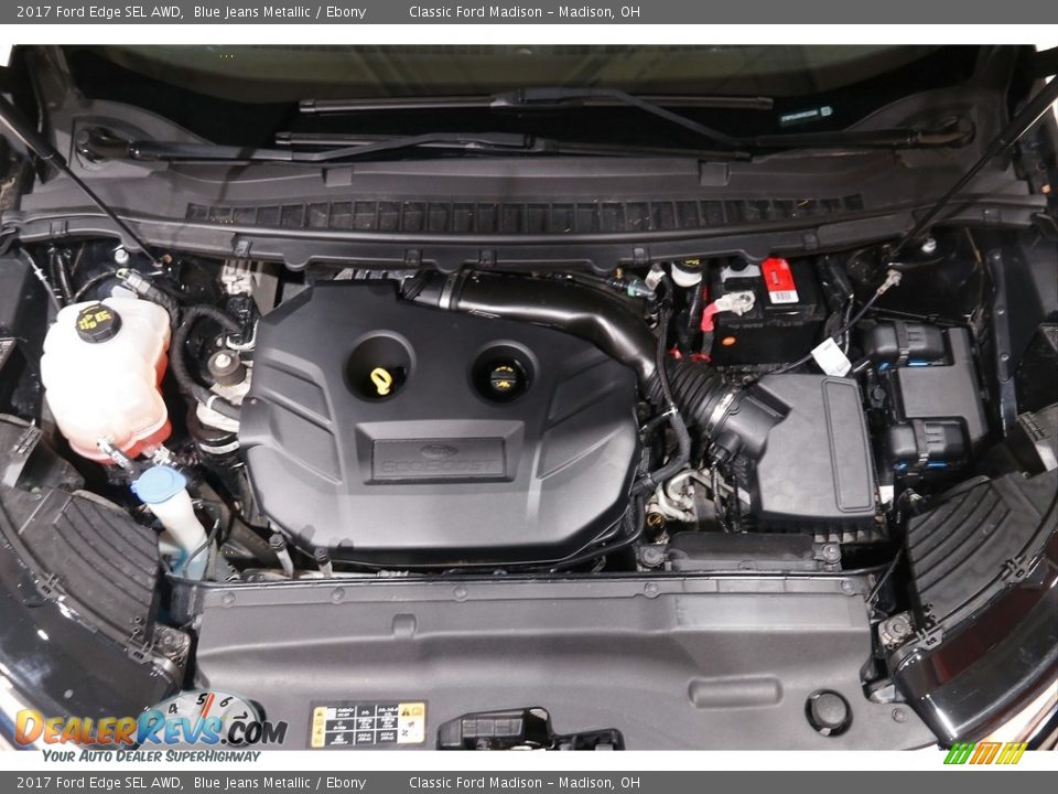 2017 Ford Edge SEL AWD Blue Jeans Metallic / Ebony Photo #18