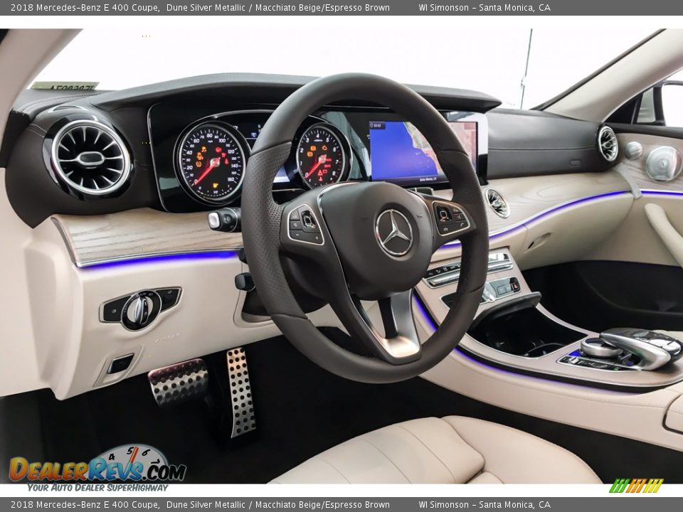 Macchiato Beige/Espresso Brown Interior - 2018 Mercedes-Benz E 400 Coupe Photo #5