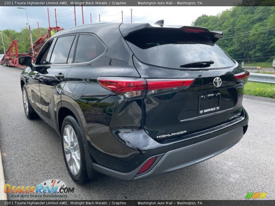 2021 Toyota Highlander Limited AWD Midnight Black Metallic / Graphite Photo #2