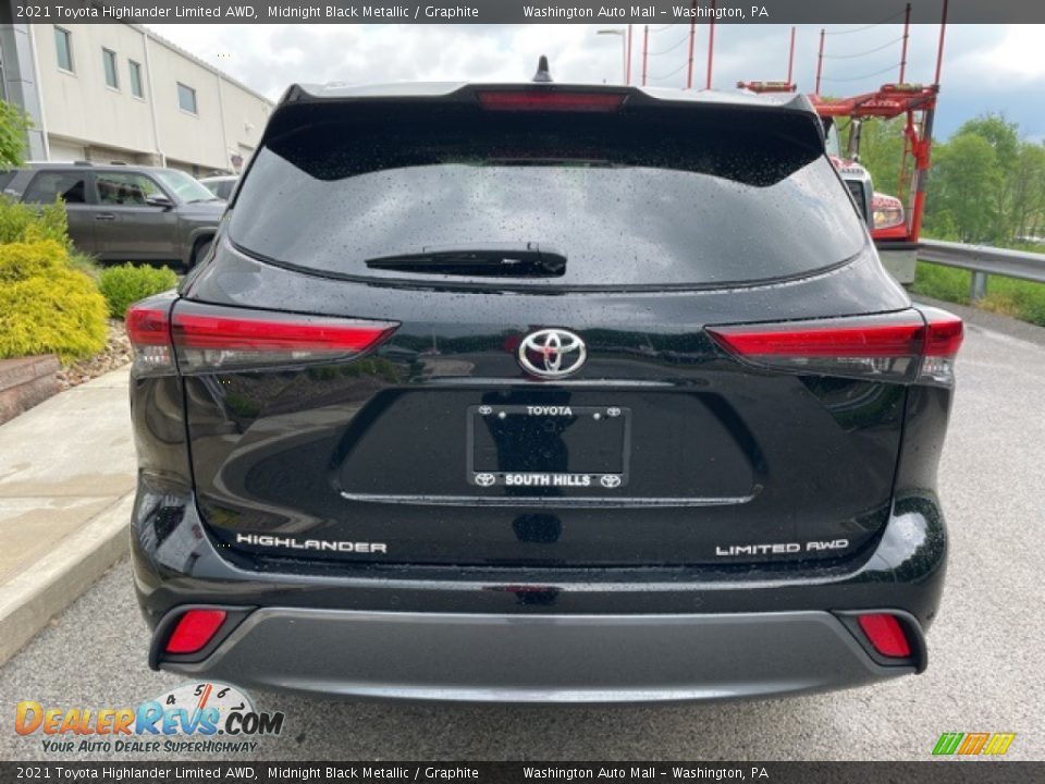 2021 Toyota Highlander Limited AWD Midnight Black Metallic / Graphite Photo #9