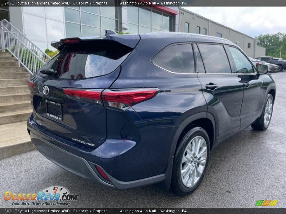 2021 Toyota Highlander Limited AWD Blueprint / Graphite Photo #9