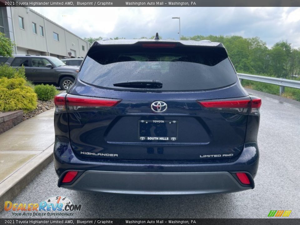 2021 Toyota Highlander Limited AWD Blueprint / Graphite Photo #10