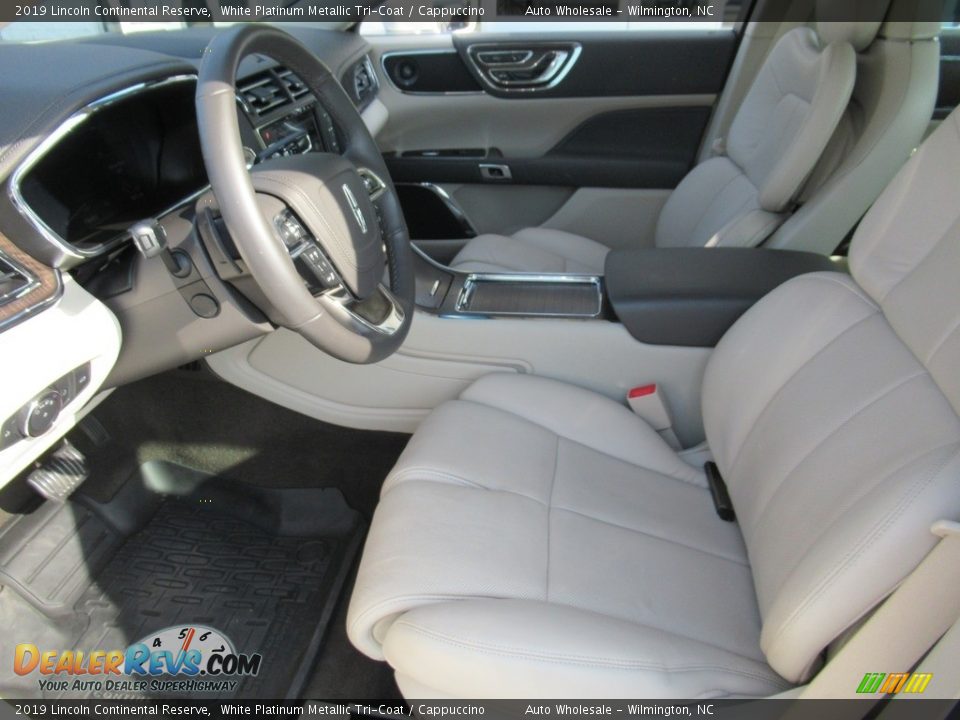 2019 Lincoln Continental Reserve White Platinum Metallic Tri-Coat / Cappuccino Photo #10