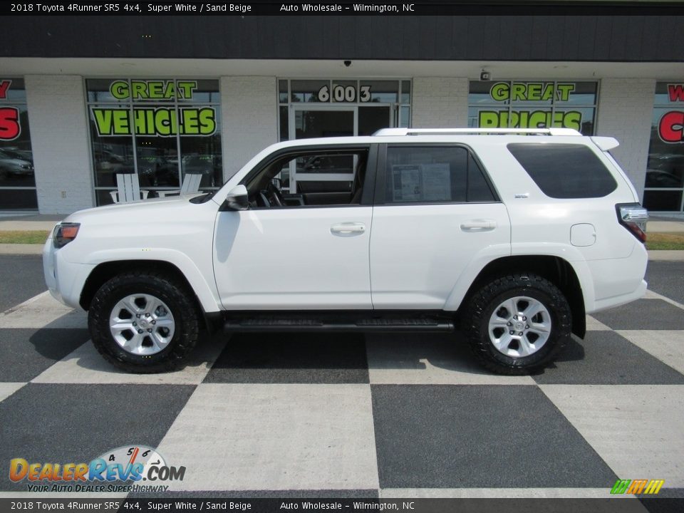 2018 Toyota 4Runner SR5 4x4 Super White / Sand Beige Photo #1