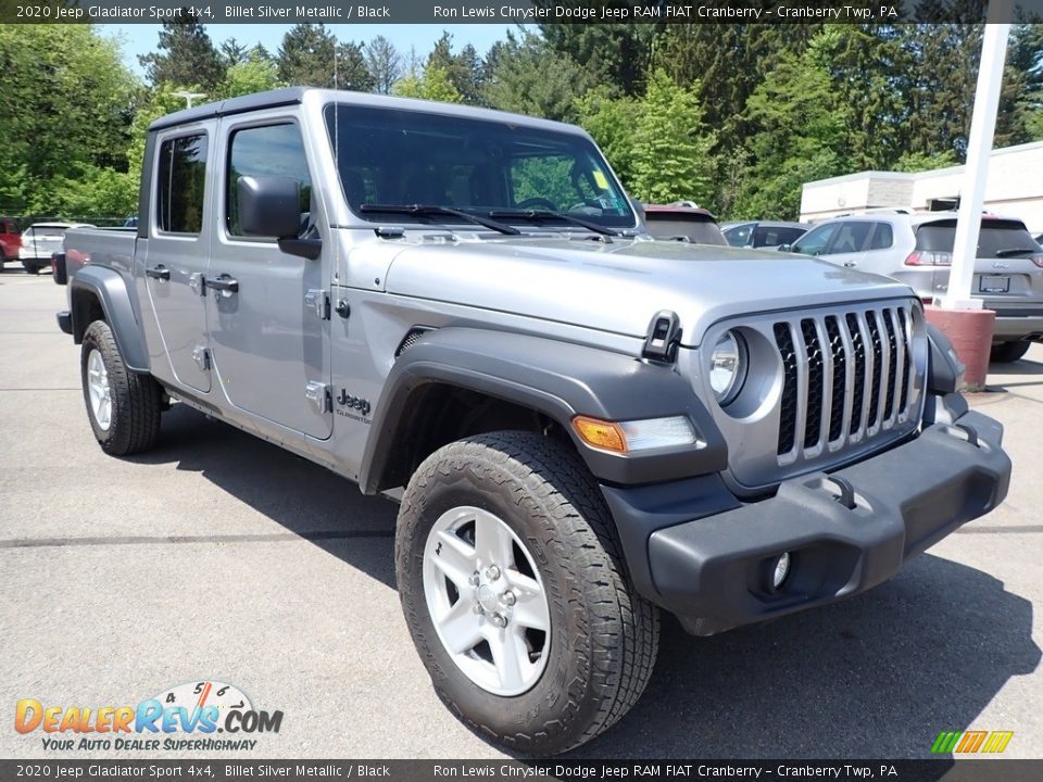 2020 Jeep Gladiator Sport 4x4 Billet Silver Metallic / Black Photo #2