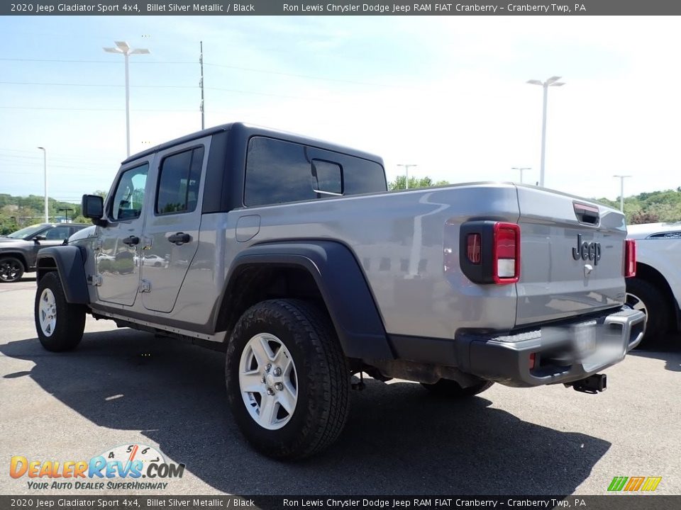 2020 Jeep Gladiator Sport 4x4 Billet Silver Metallic / Black Photo #4