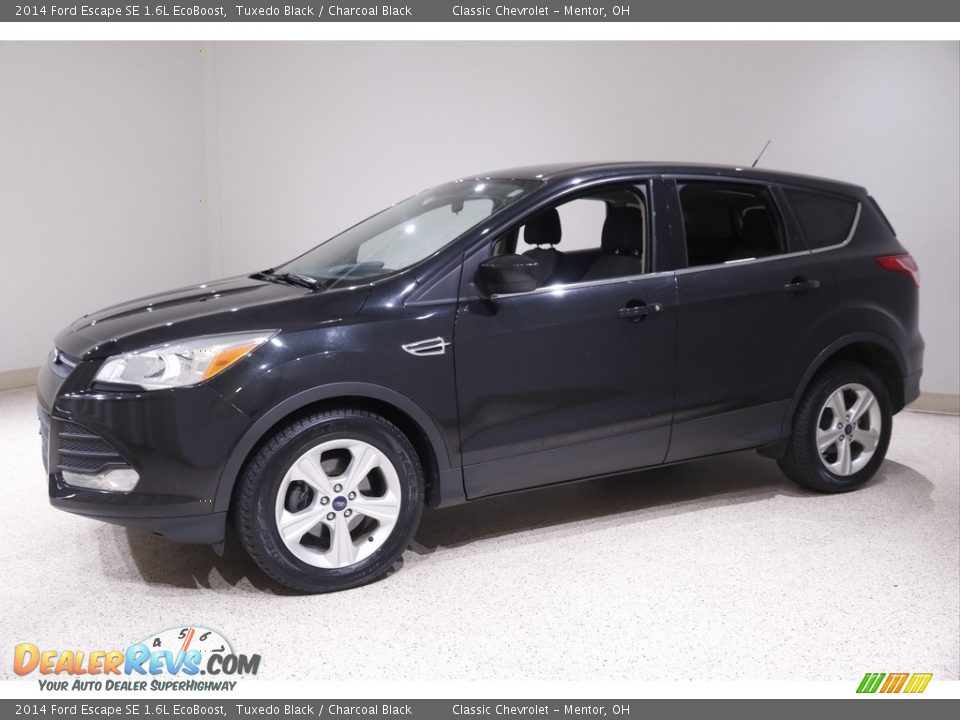 2014 Ford Escape SE 1.6L EcoBoost Tuxedo Black / Charcoal Black Photo #3