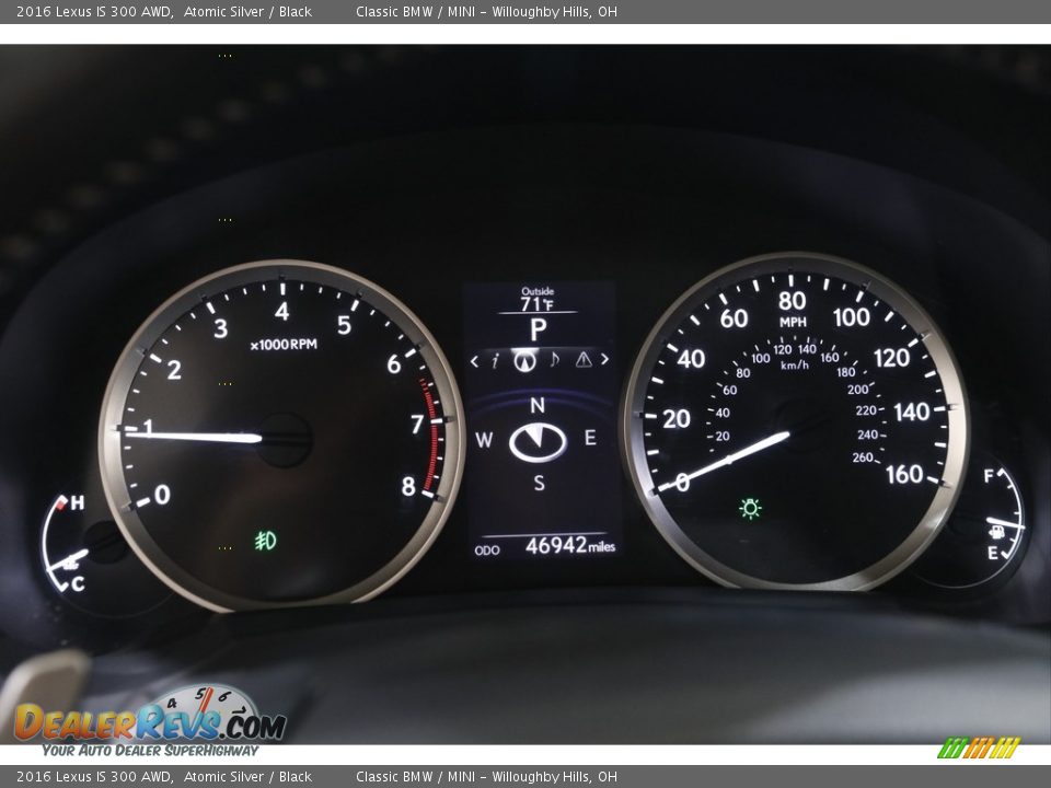 2016 Lexus IS 300 AWD Gauges Photo #8