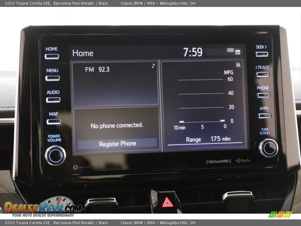 Controls of 2020 Toyota Corolla XSE Photo #10