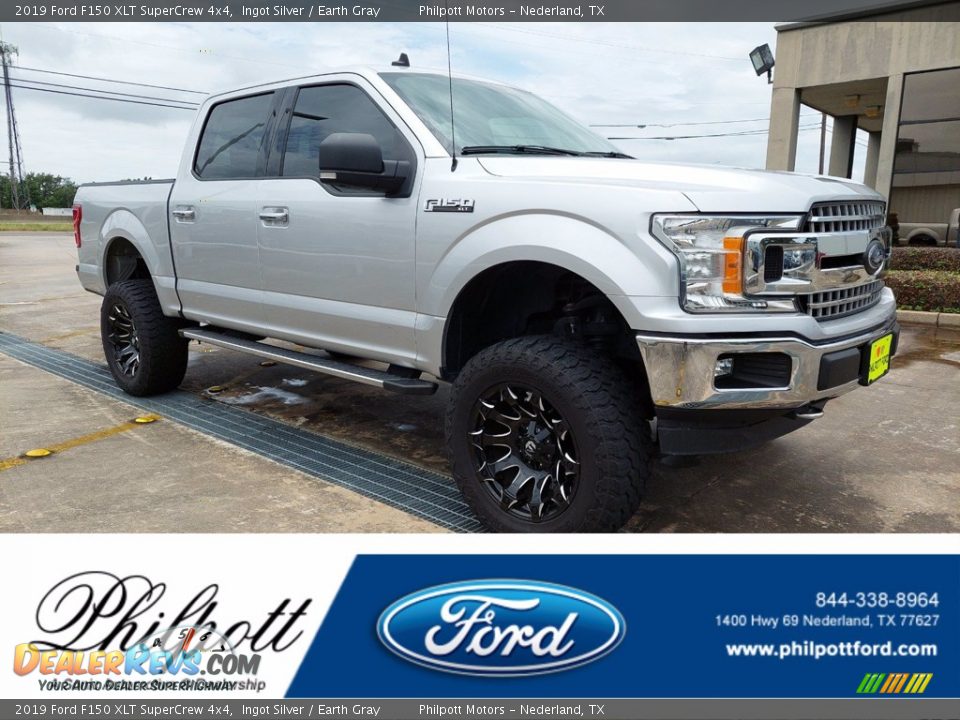 2019 Ford F150 XLT SuperCrew 4x4 Ingot Silver / Earth Gray Photo #1