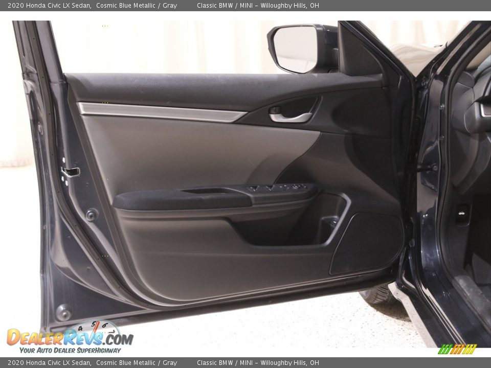 2020 Honda Civic LX Sedan Cosmic Blue Metallic / Gray Photo #4