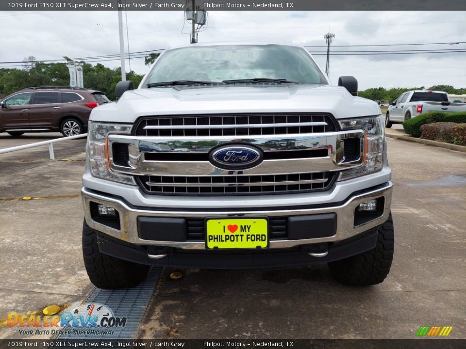 2019 Ford F150 XLT SuperCrew 4x4 Ingot Silver / Earth Gray Photo #6