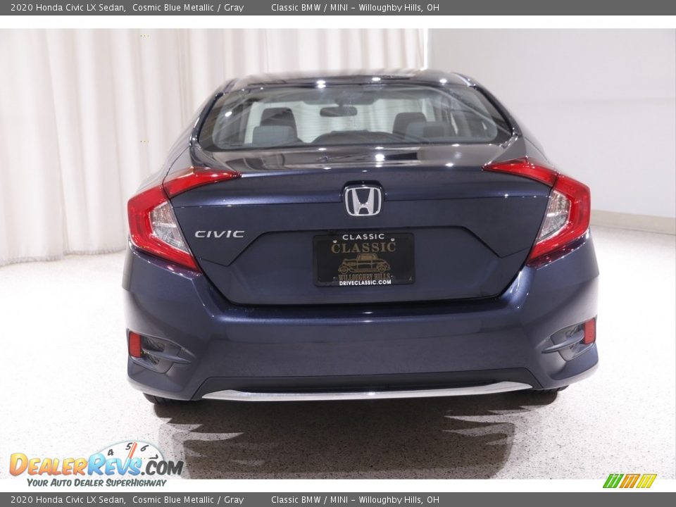 2020 Honda Civic LX Sedan Cosmic Blue Metallic / Gray Photo #16