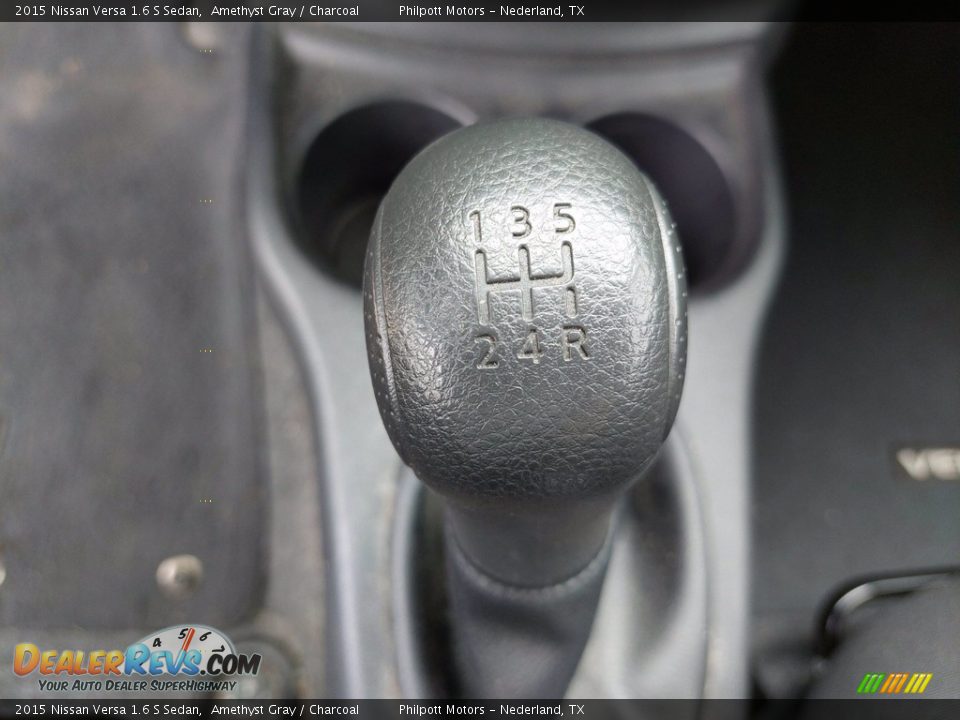 2015 Nissan Versa 1.6 S Sedan Amethyst Gray / Charcoal Photo #20