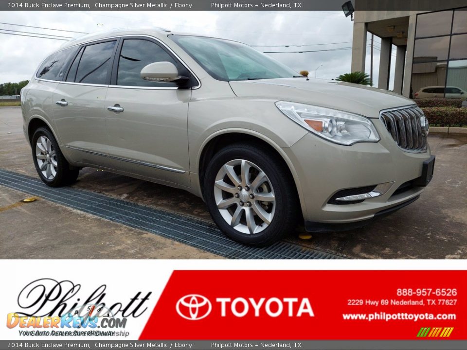 2014 Buick Enclave Premium Champagne Silver Metallic / Ebony Photo #1