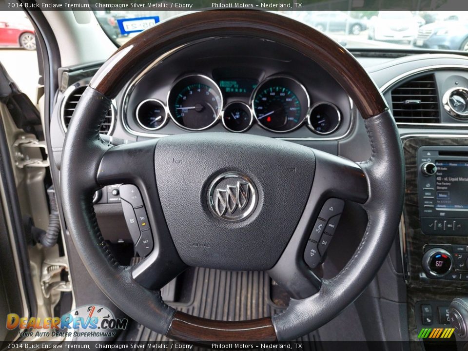 2014 Buick Enclave Premium Champagne Silver Metallic / Ebony Photo #15