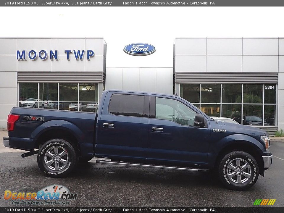 2019 Ford F150 XLT SuperCrew 4x4 Blue Jeans / Earth Gray Photo #1