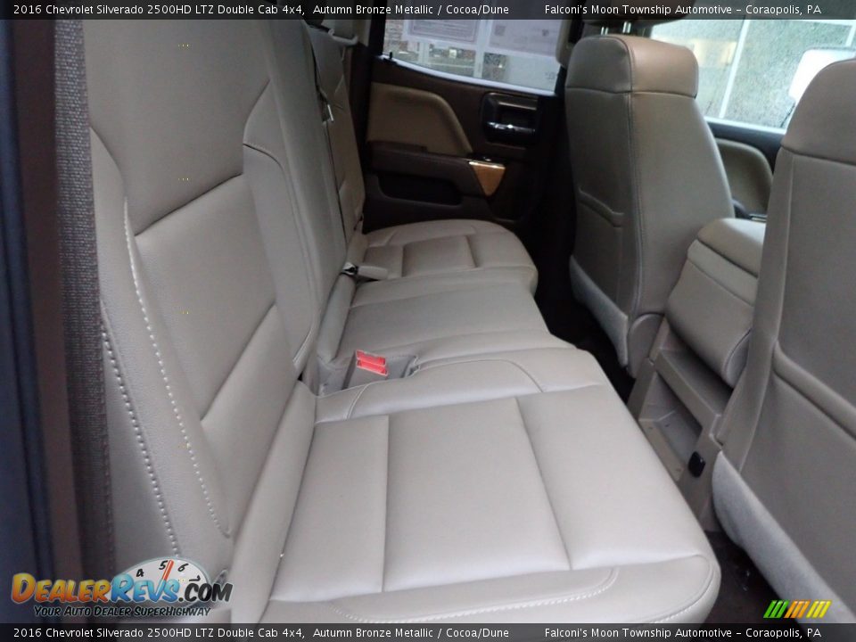 Rear Seat of 2016 Chevrolet Silverado 2500HD LTZ Double Cab 4x4 Photo #14