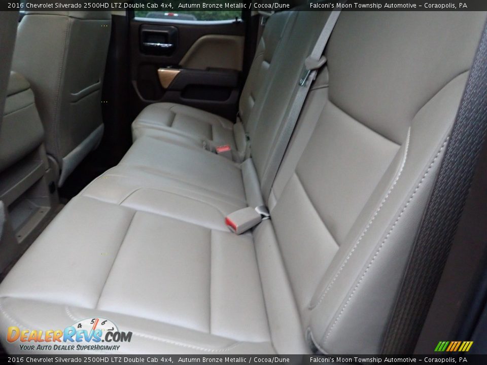 Rear Seat of 2016 Chevrolet Silverado 2500HD LTZ Double Cab 4x4 Photo #18