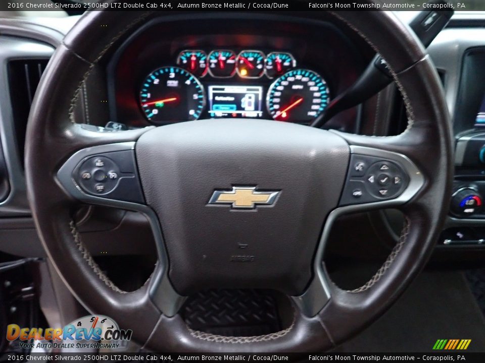 2016 Chevrolet Silverado 2500HD LTZ Double Cab 4x4 Steering Wheel Photo #23