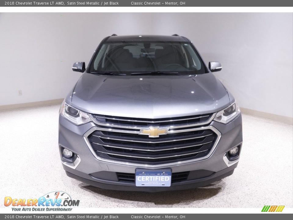 2018 Chevrolet Traverse LT AWD Satin Steel Metallic / Jet Black Photo #2