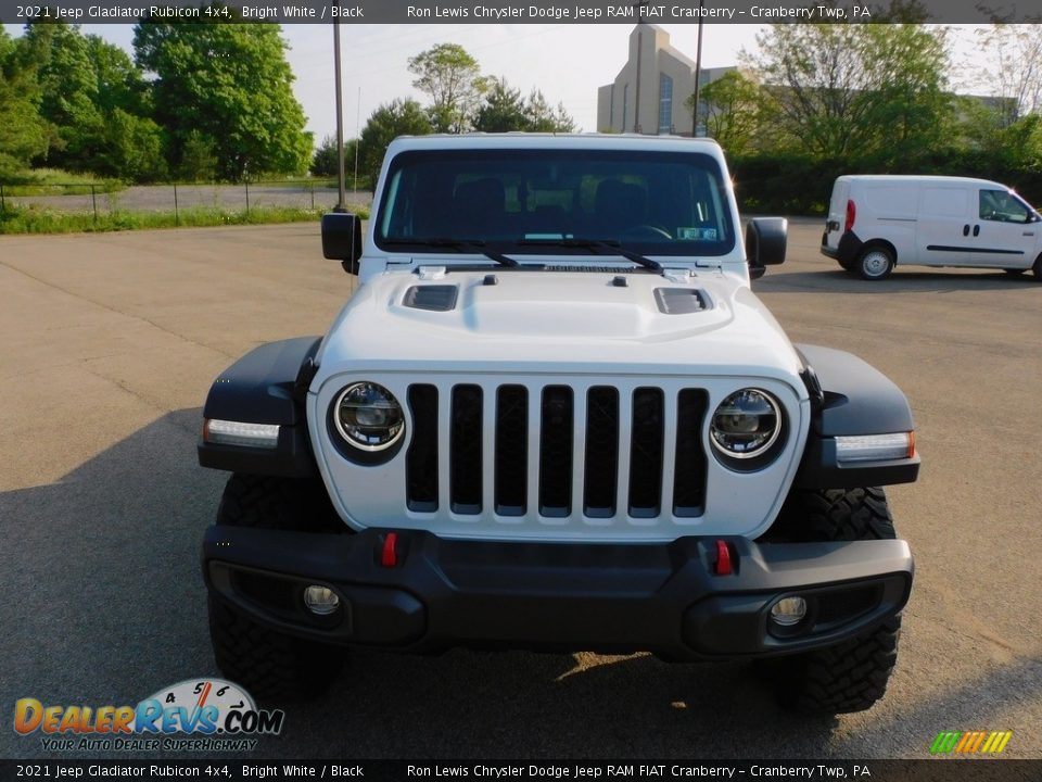 2021 Jeep Gladiator Rubicon 4x4 Bright White / Black Photo #2