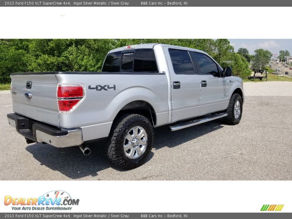 2013 Ford F150 XLT SuperCrew 4x4 Ingot Silver Metallic / Steel Gray Photo #3