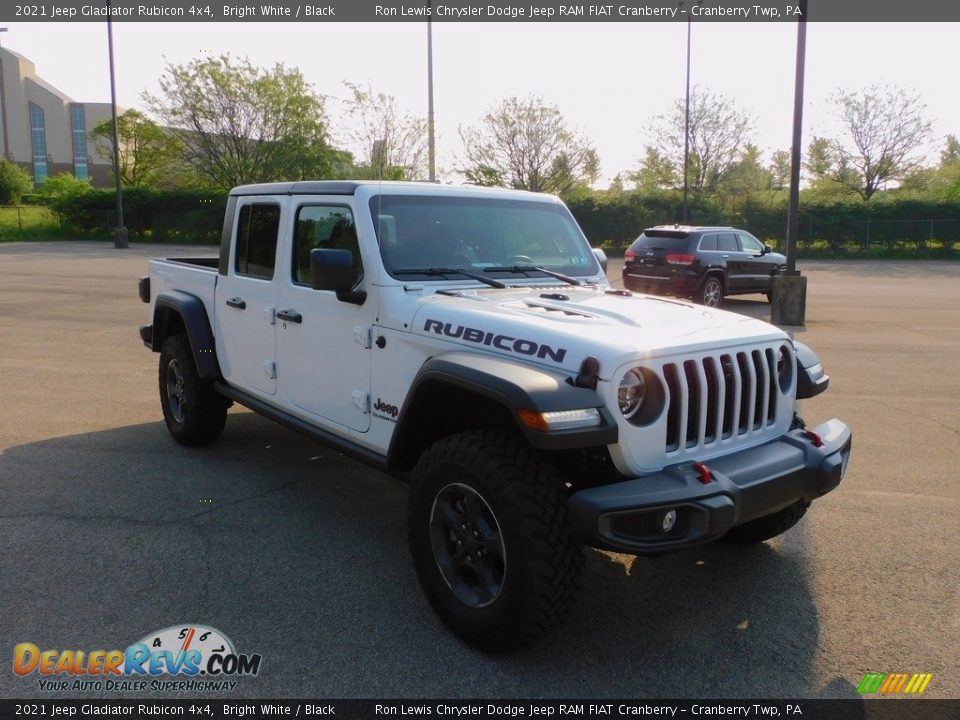 2021 Jeep Gladiator Rubicon 4x4 Bright White / Black Photo #3