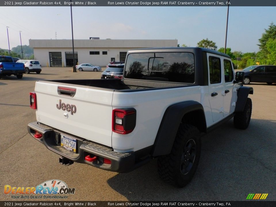 2021 Jeep Gladiator Rubicon 4x4 Bright White / Black Photo #5