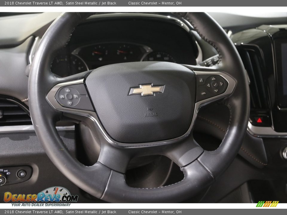 2018 Chevrolet Traverse LT AWD Satin Steel Metallic / Jet Black Photo #6