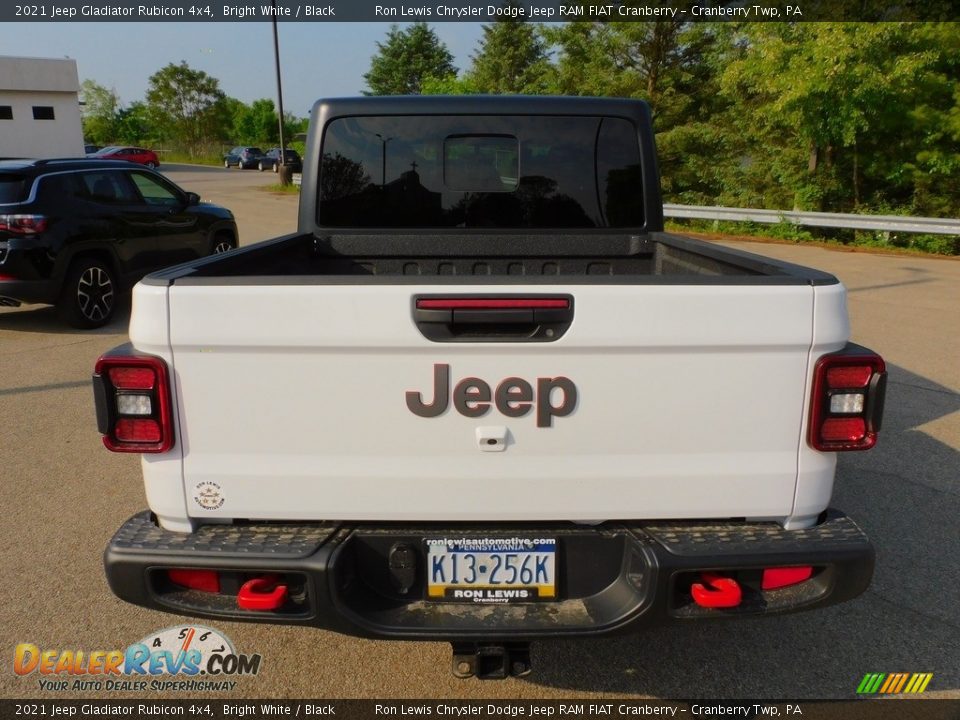 2021 Jeep Gladiator Rubicon 4x4 Bright White / Black Photo #6