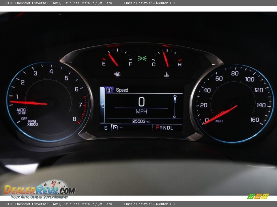 2018 Chevrolet Traverse LT AWD Satin Steel Metallic / Jet Black Photo #7