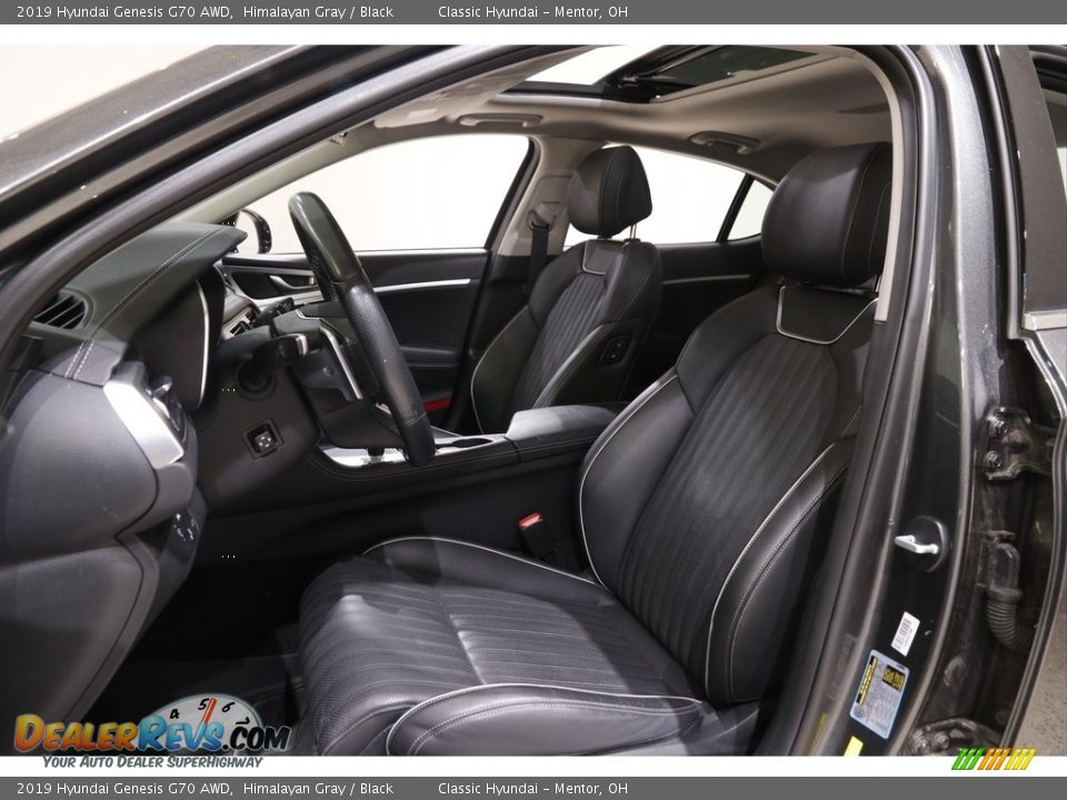 Front Seat of 2019 Hyundai Genesis G70 AWD Photo #5
