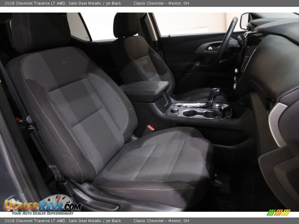 2018 Chevrolet Traverse LT AWD Satin Steel Metallic / Jet Black Photo #14