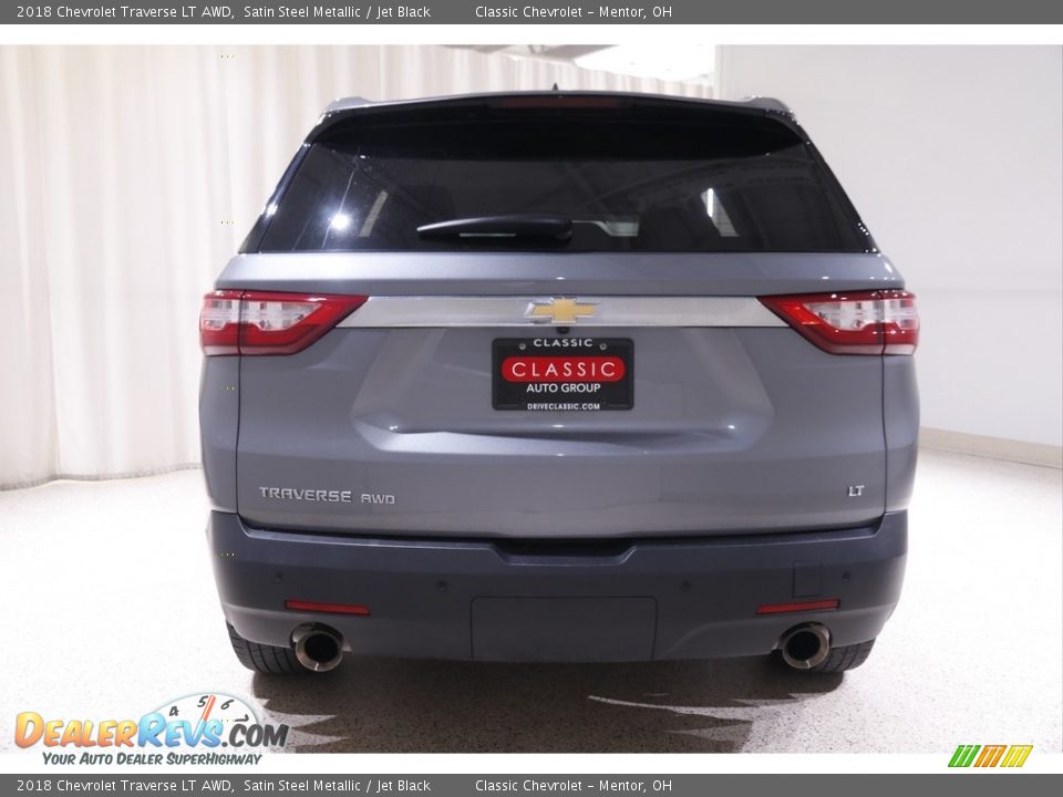 2018 Chevrolet Traverse LT AWD Satin Steel Metallic / Jet Black Photo #18