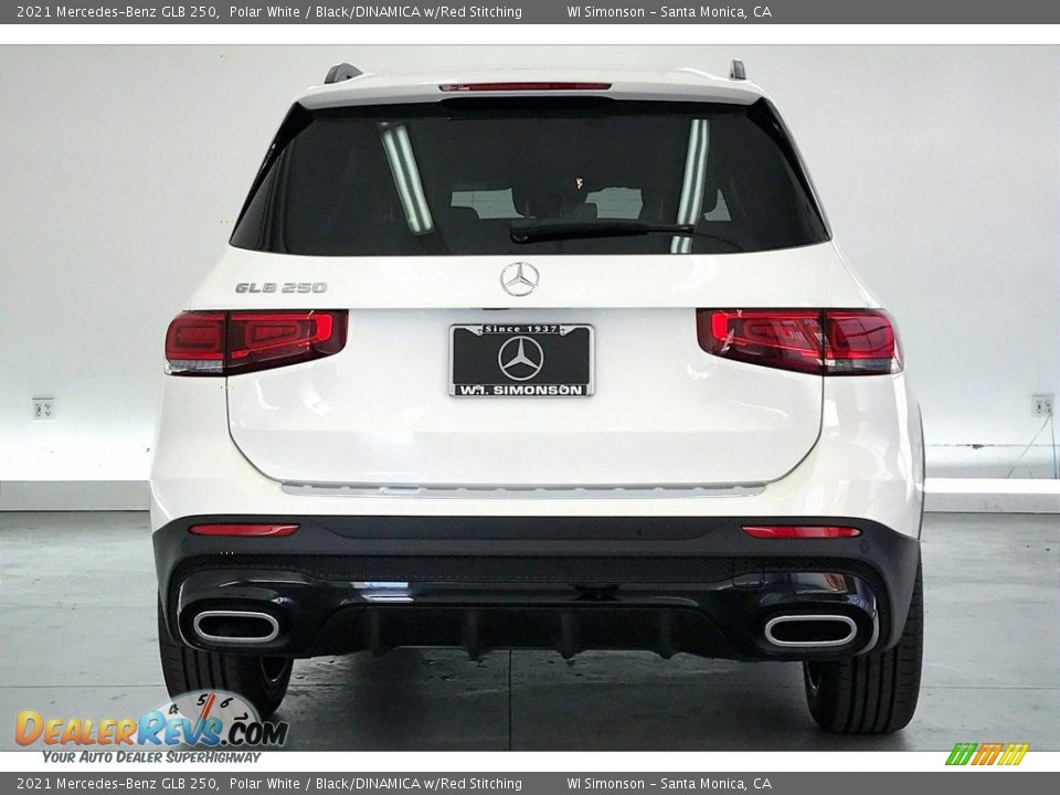 2021 Mercedes-Benz GLB 250 Polar White / Black/DINAMICA w/Red Stitching Photo #3