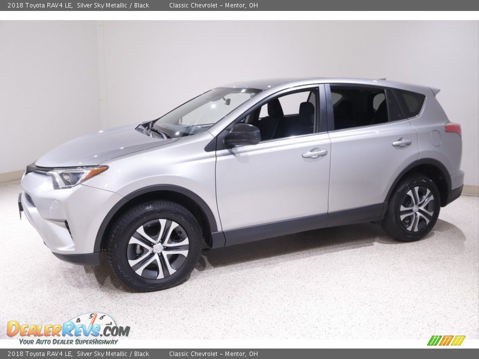 2018 Toyota RAV4 LE Silver Sky Metallic / Black Photo #3