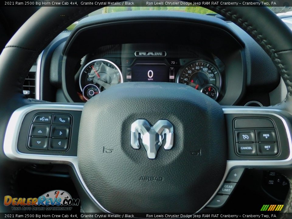 2021 Ram 2500 Big Horn Crew Cab 4x4 Granite Crystal Metallic / Black Photo #20
