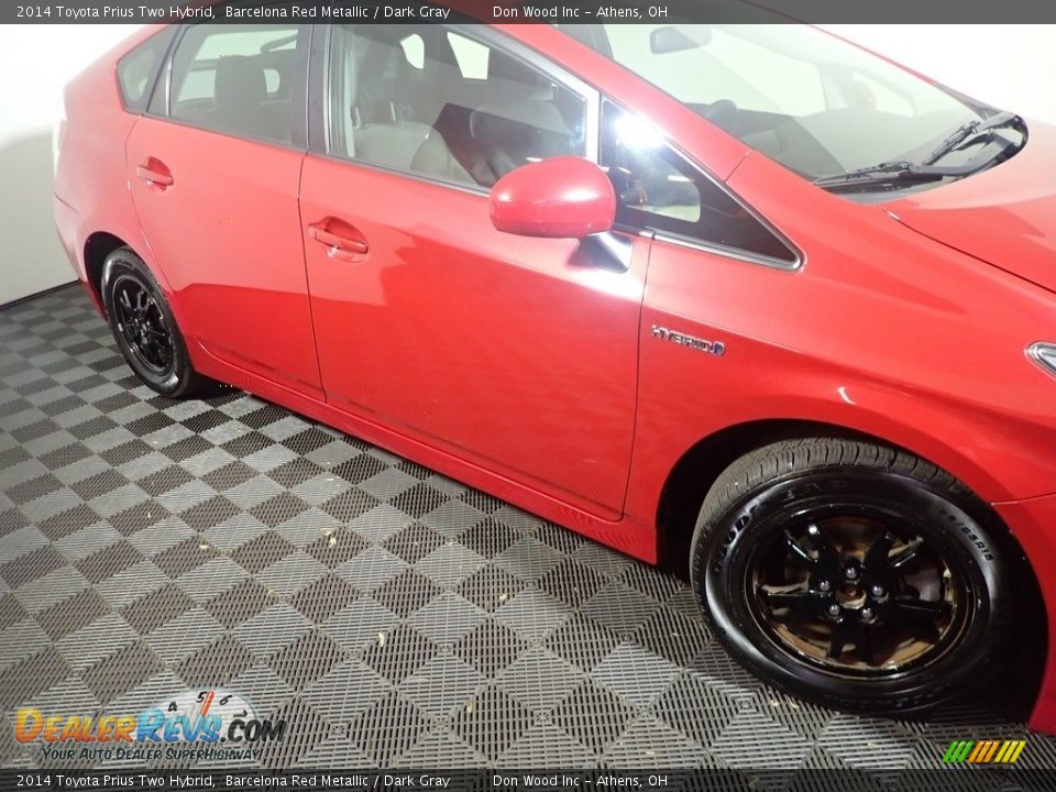 2014 Toyota Prius Two Hybrid Barcelona Red Metallic / Dark Gray Photo #3