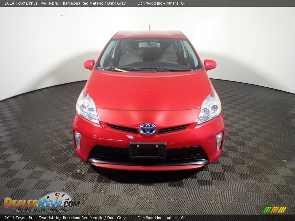 2014 Toyota Prius Two Hybrid Barcelona Red Metallic / Dark Gray Photo #4
