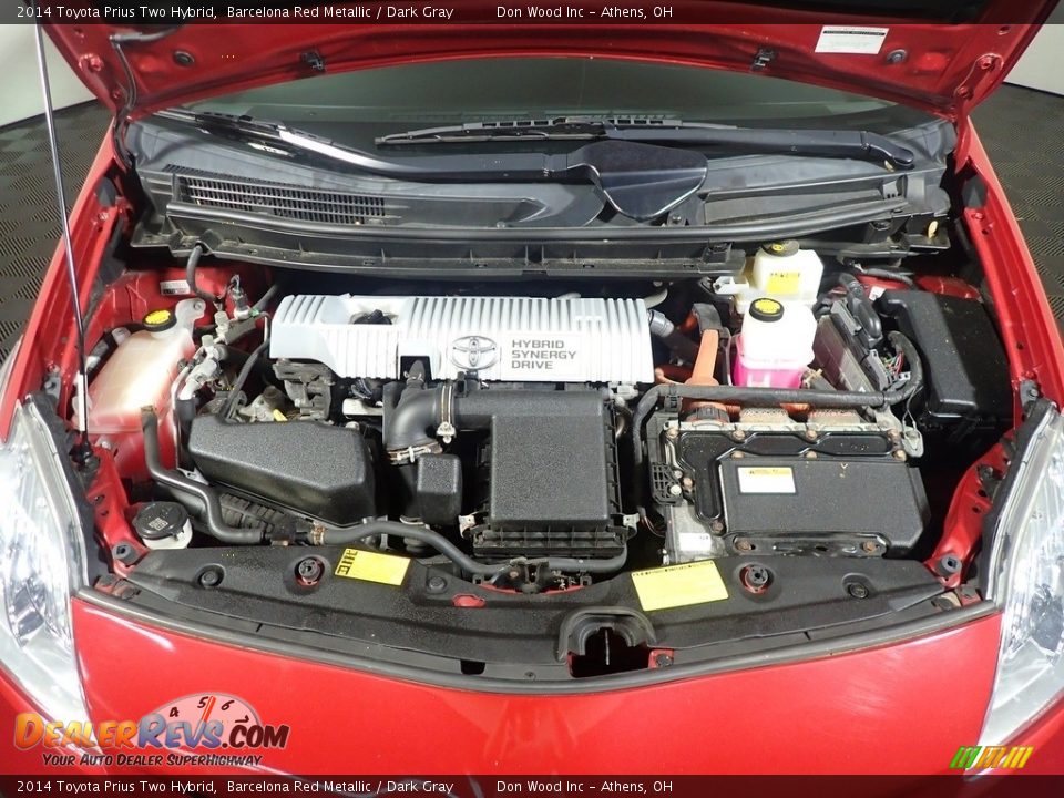 2014 Toyota Prius Two Hybrid Barcelona Red Metallic / Dark Gray Photo #6
