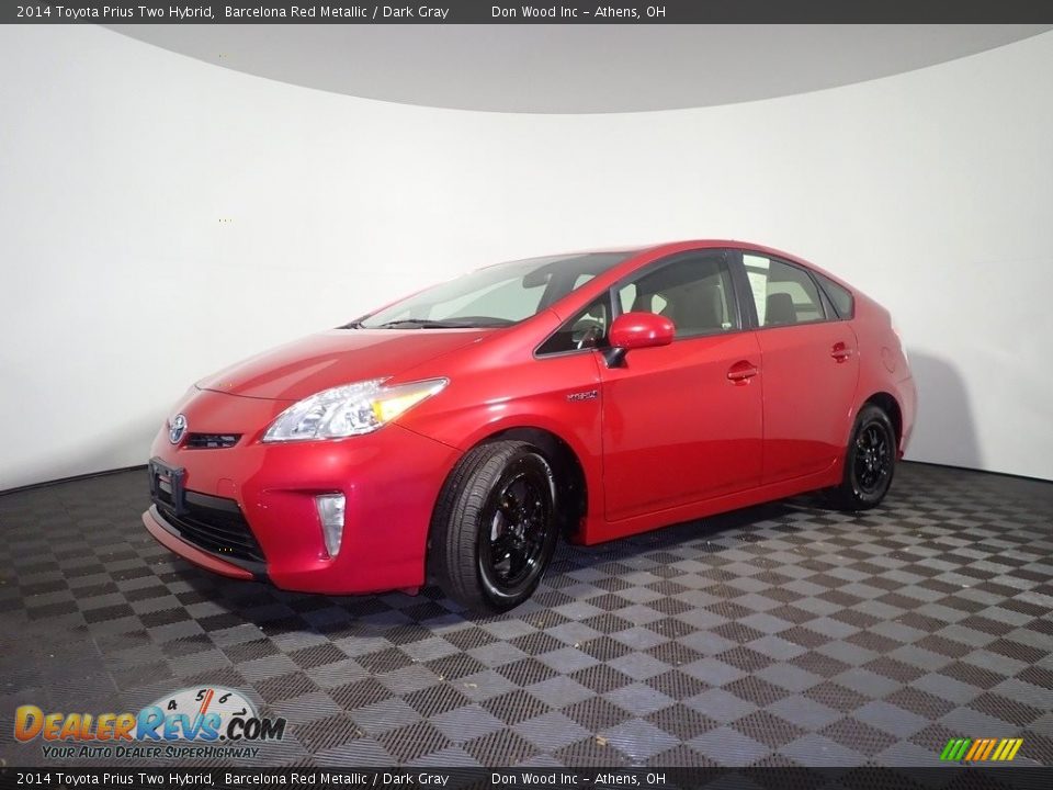 2014 Toyota Prius Two Hybrid Barcelona Red Metallic / Dark Gray Photo #7