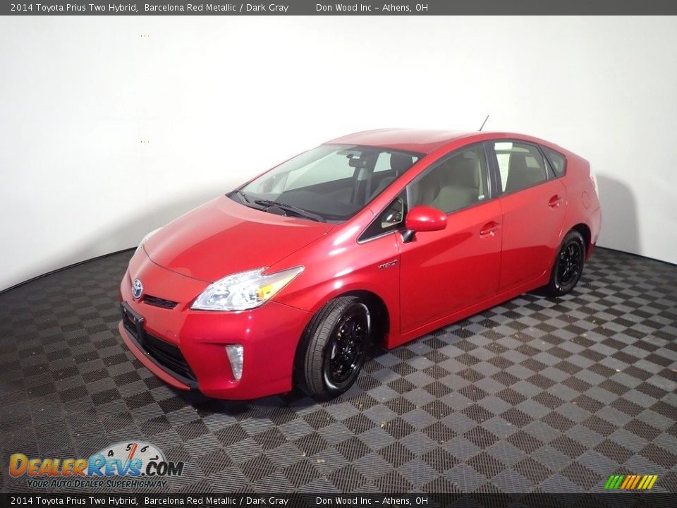 2014 Toyota Prius Two Hybrid Barcelona Red Metallic / Dark Gray Photo #8