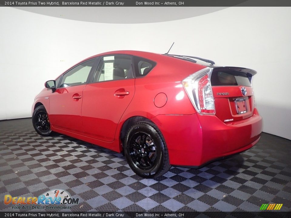 2014 Toyota Prius Two Hybrid Barcelona Red Metallic / Dark Gray Photo #10