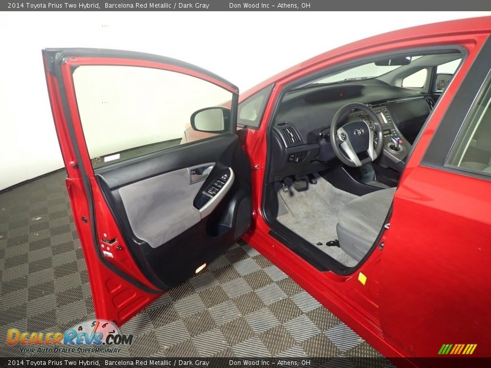 2014 Toyota Prius Two Hybrid Barcelona Red Metallic / Dark Gray Photo #19