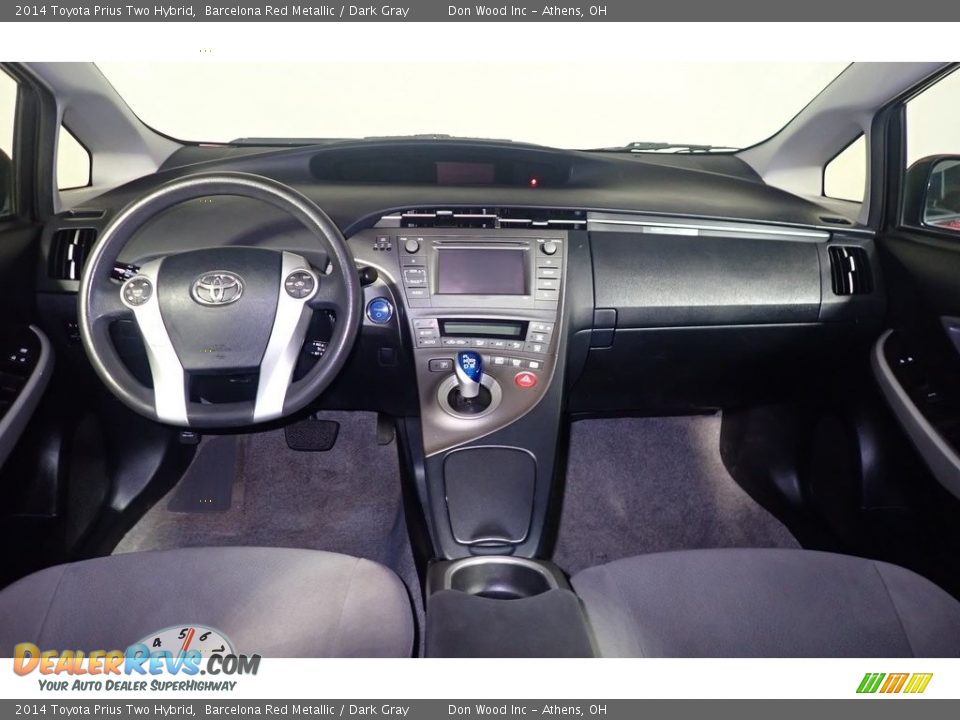 2014 Toyota Prius Two Hybrid Barcelona Red Metallic / Dark Gray Photo #23