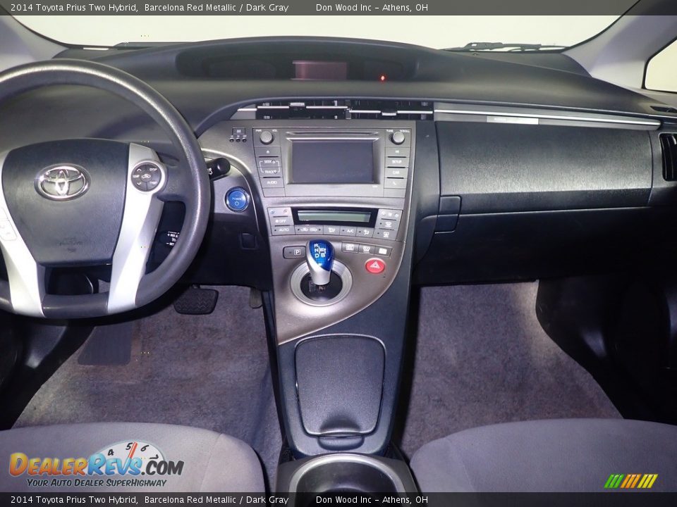 2014 Toyota Prius Two Hybrid Barcelona Red Metallic / Dark Gray Photo #24