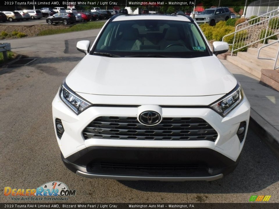 2019 Toyota RAV4 Limited AWD Blizzard White Pearl / Light Gray Photo #15